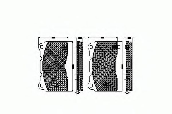 комплект спирачно феродо, дискови спирачки