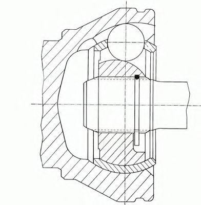 каре комплект, полуоска 21146