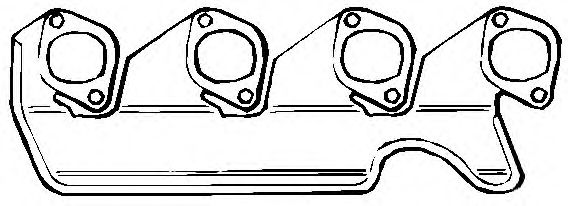 уплътнение, изпускателен колектор 343.847