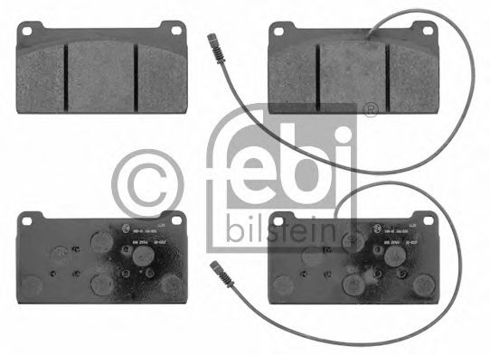 комплект спирачно феродо, дискови спирачки 16697