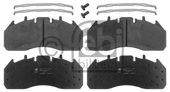 комплект спирачно феродо, дискови спирачки 16778