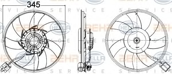 вентилатор, охлаждане на двигателя