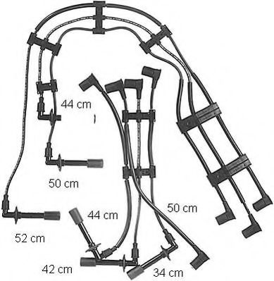 комплект запалителеи кабели ZE732