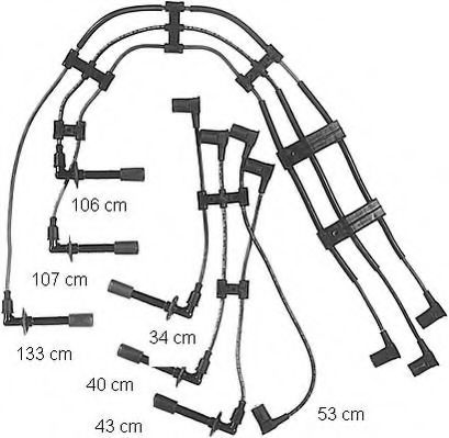 комплект запалителеи кабели ZE744