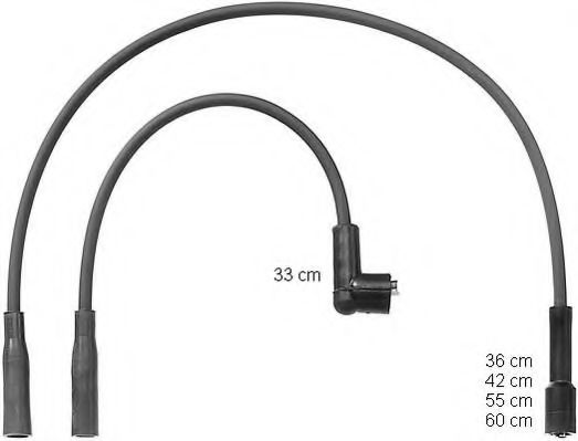 комплект запалителеи кабели ZEF1052