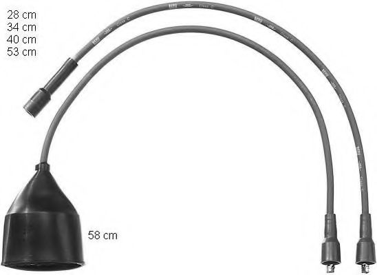 комплект запалителеи кабели ZEF1054