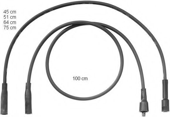 комплект запалителеи кабели ZEF1072