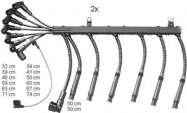 комплект запалителеи кабели ZEF1176