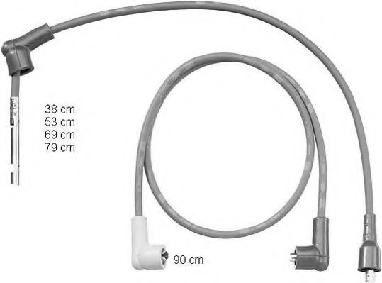 комплект запалителеи кабели ZEF1206