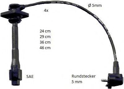 комплект запалителеи кабели ZEF1646