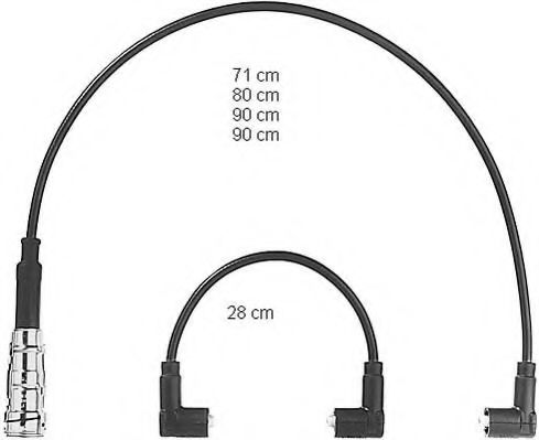 комплект запалителеи кабели ZEF408