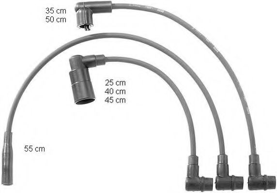 комплект запалителеи кабели ZEF732