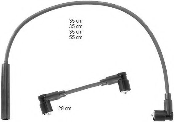 комплект запалителеи кабели ZEF812