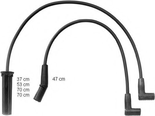 комплект запалителеи кабели ZEF834