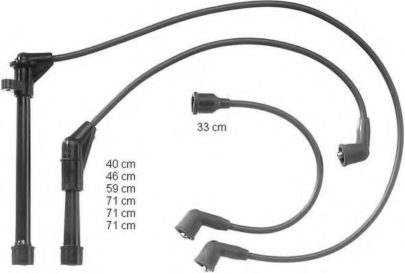 комплект запалителеи кабели ZEF893