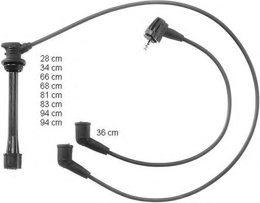 комплект запалителеи кабели ZEF943