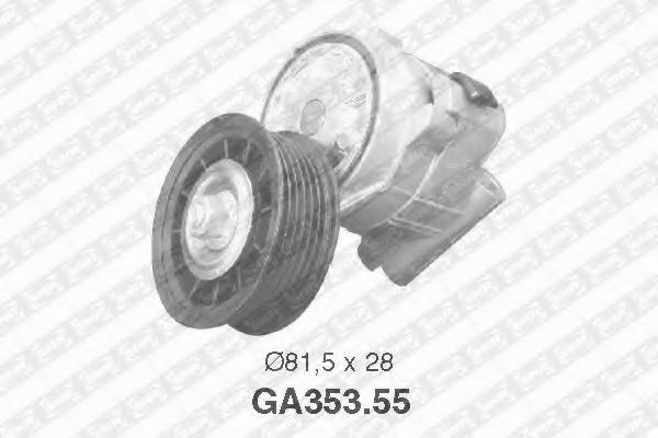обтящна ролка, пистов ремък GA353.55