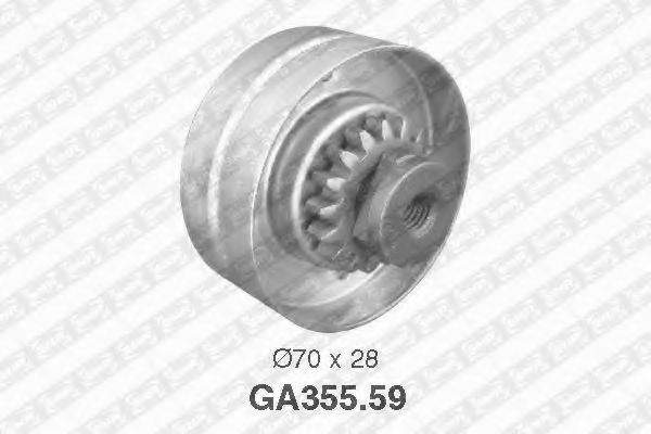 обтящна ролка, пистов ремък GA355.59