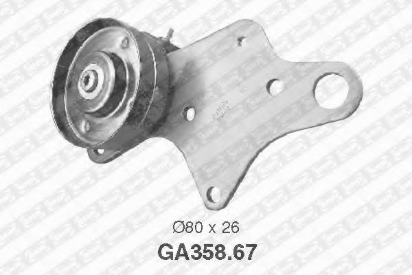 обтящна ролка, пистов ремък GA358.67