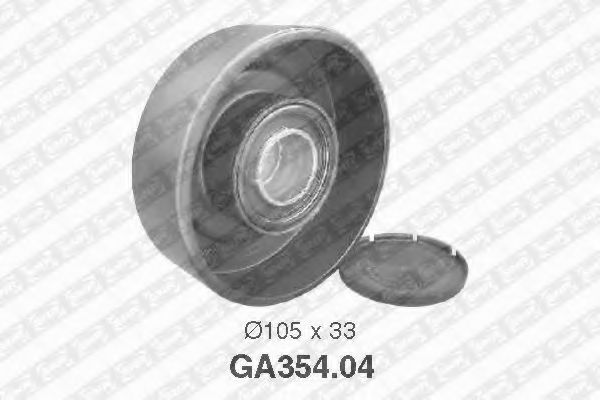 паразитна/ водеща ролка, пистов ремък GA354.04