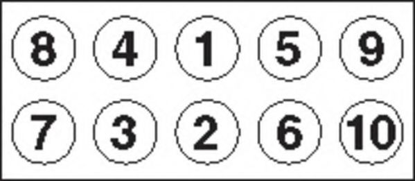 комплект болтове на капака на клап. (на цилиндровата глава)