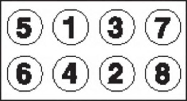 комплект болтове на капака на клап. (на цилиндровата глава)