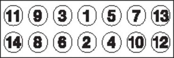 комплект болтове на капака на клап. (на цилиндровата глава)