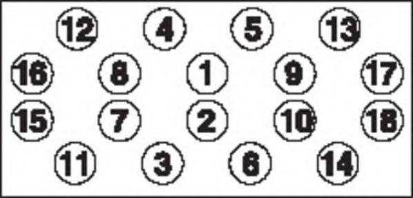 комплект болтове на капака на клап. (на цилиндровата глава) HBS008