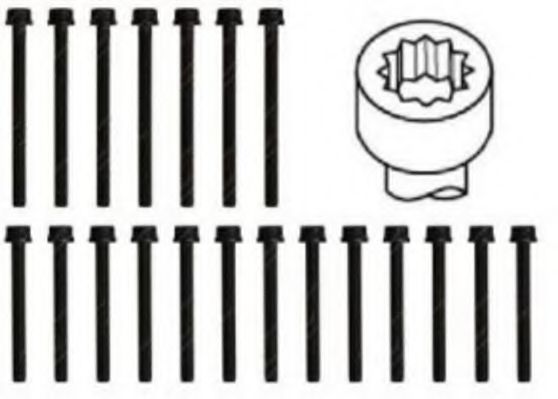 комплект болтове на капака на клап. (на цилиндровата глава)