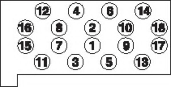 комплект болтове на капака на клап. (на цилиндровата глава) HBS058