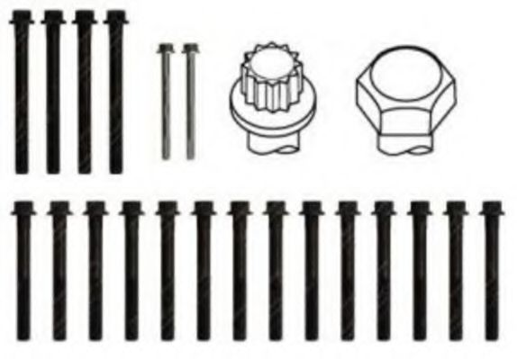 комплект болтове на капака на клап. (на цилиндровата глава)