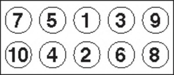 комплект болтове на капака на клап. (на цилиндровата глава) HBS415