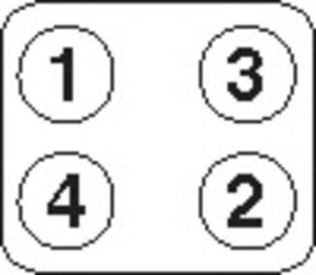 комплект болтове на капака на клап. (на цилиндровата глава) HBS475