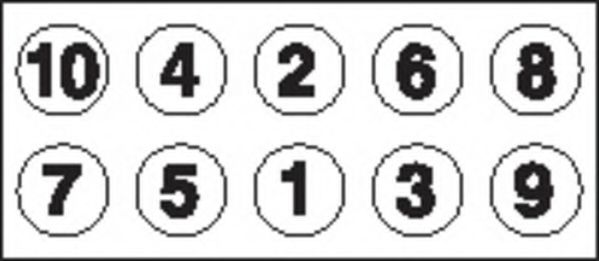 комплект болтове на капака на клап. (на цилиндровата глава) HBS007