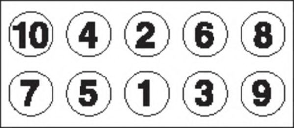 комплект болтове на капака на клап. (на цилиндровата глава) HBS056