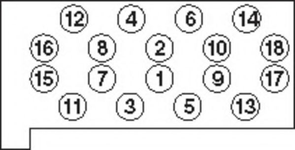 комплект болтове на капака на клап. (на цилиндровата глава) HBS061