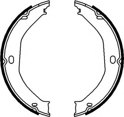 комплект спирачна челюст, ръчна спирачка