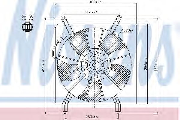 вентилатор, охлаждане на двигателя 85048