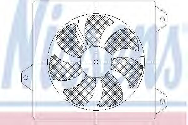 вентилатор, охлаждане на двигателя 85099