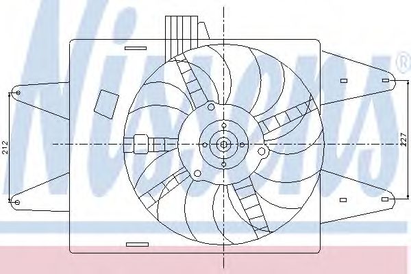 вентилатор, охлаждане на двигателя 85133
