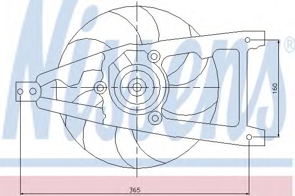 вентилатор, охлаждане на двигателя 85136