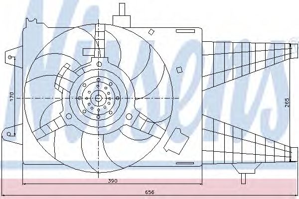 вентилатор, охлаждане на двигателя 85137