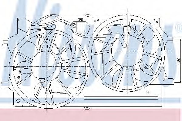 вентилатор, охлаждане на двигателя 85214