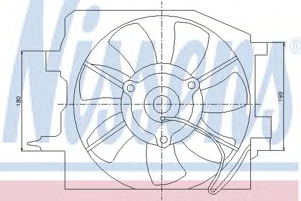 вентилатор, охлаждане на двигателя 85225