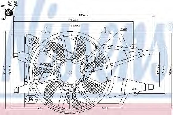 вентилатор, конденсатор на климатизатора 85342
