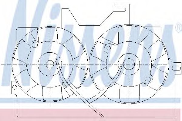 вентилатор, охлаждане на двигателя 85425