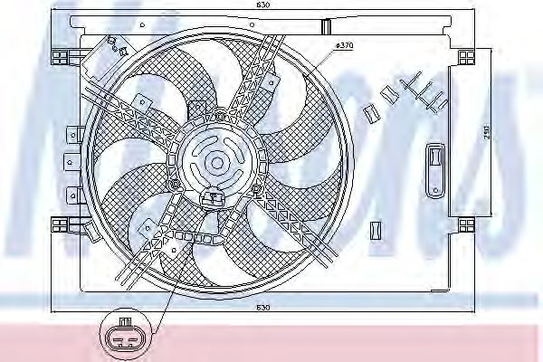 вентилатор, охлаждане на двигателя