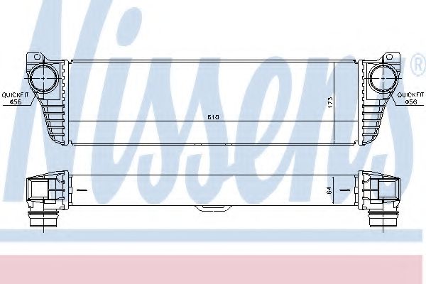 интеркулер (охладител за въздуха на турбината) 96261