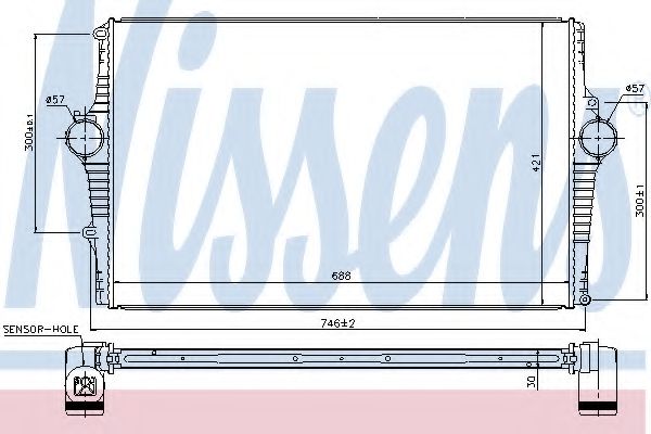 интеркулер (охладител за въздуха на турбината) 969001