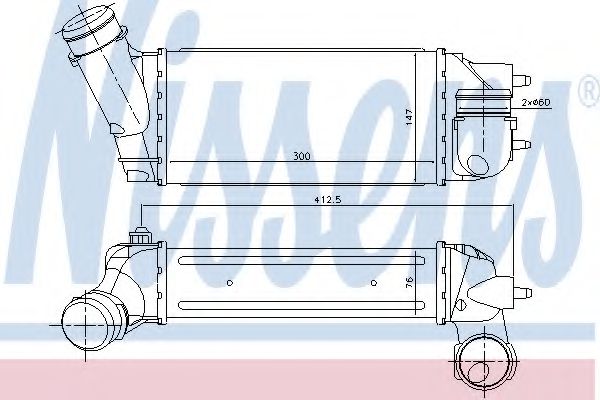 интеркулер (охладител за въздуха на турбината) 96518